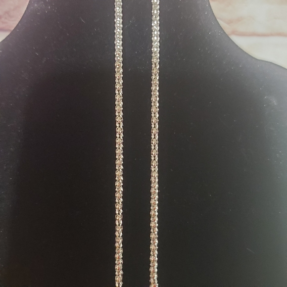 Silver Chain W/ Marcasite Pendant - Picture 3 of 5